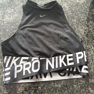 Nike pro sports bra: size small